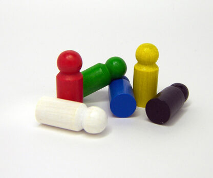 Wooden pawn various colours (1 unit)