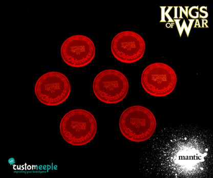 Kings of war objetivos en metacrilato (7 unidades)