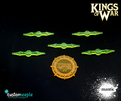 Kings of War deployment area markers (6 Units)
