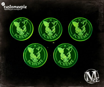 Malifaux marcadores de "scheme" (5 Uds)