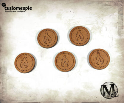 Malifaux Marcadores de ardiendo (5 Uds) - Imagen 2