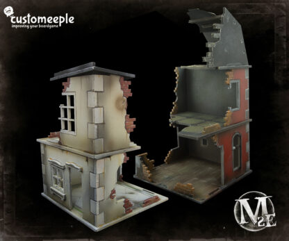 Malifaux Ruined Millbank modular houses