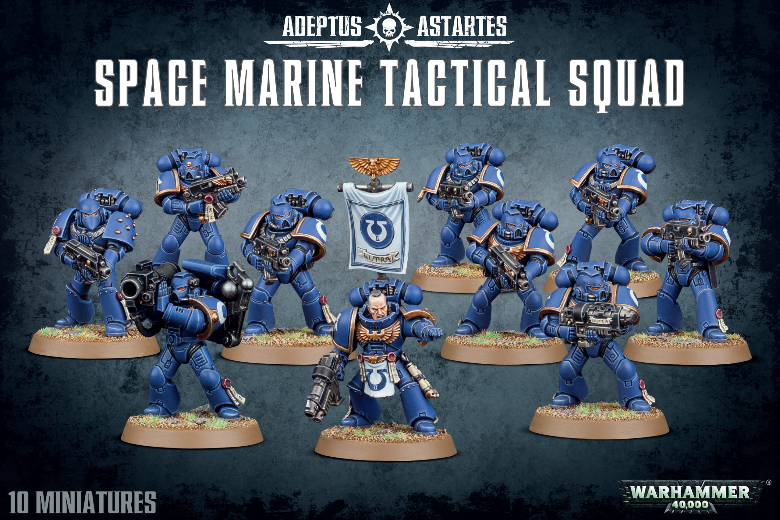 Warhammer 40K Space Marines Blood Angels Tactical Squad Meltagun 