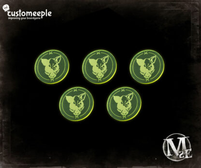 Malifaux marcadores de facción (5 Uds) - Imagen 6