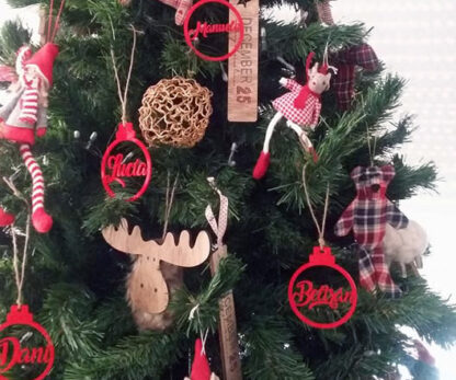 Adorno Navidad Personalizado con Nombre