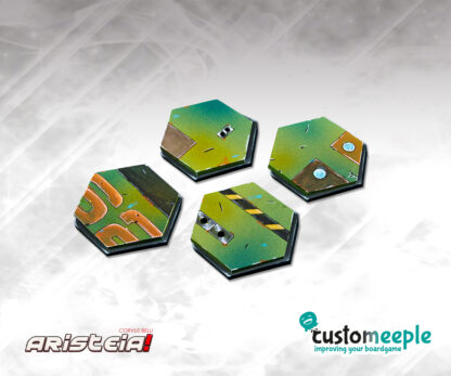 Aristeia! MERC Bases Hexagonales (4 Uds)