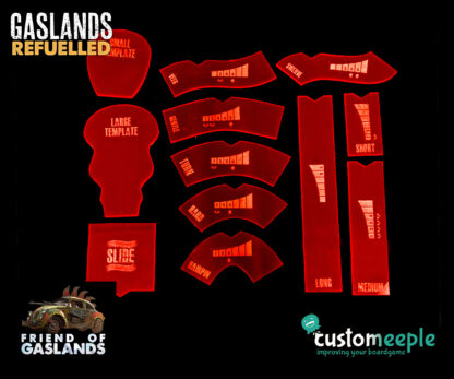 Gaslands REFUELLED Templates "Post apocalyptic" (12 Units)