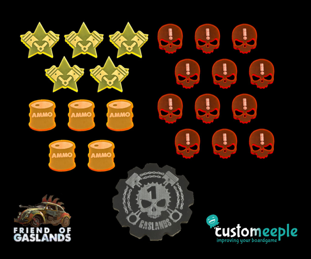 Gaslands Token set (23 Units) - Customeeple