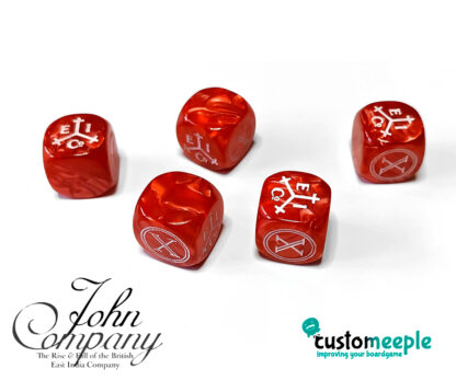 Dados personalizados para John Company (5 Uds)