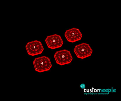 Xwing compatible objective tokens (6 Units)