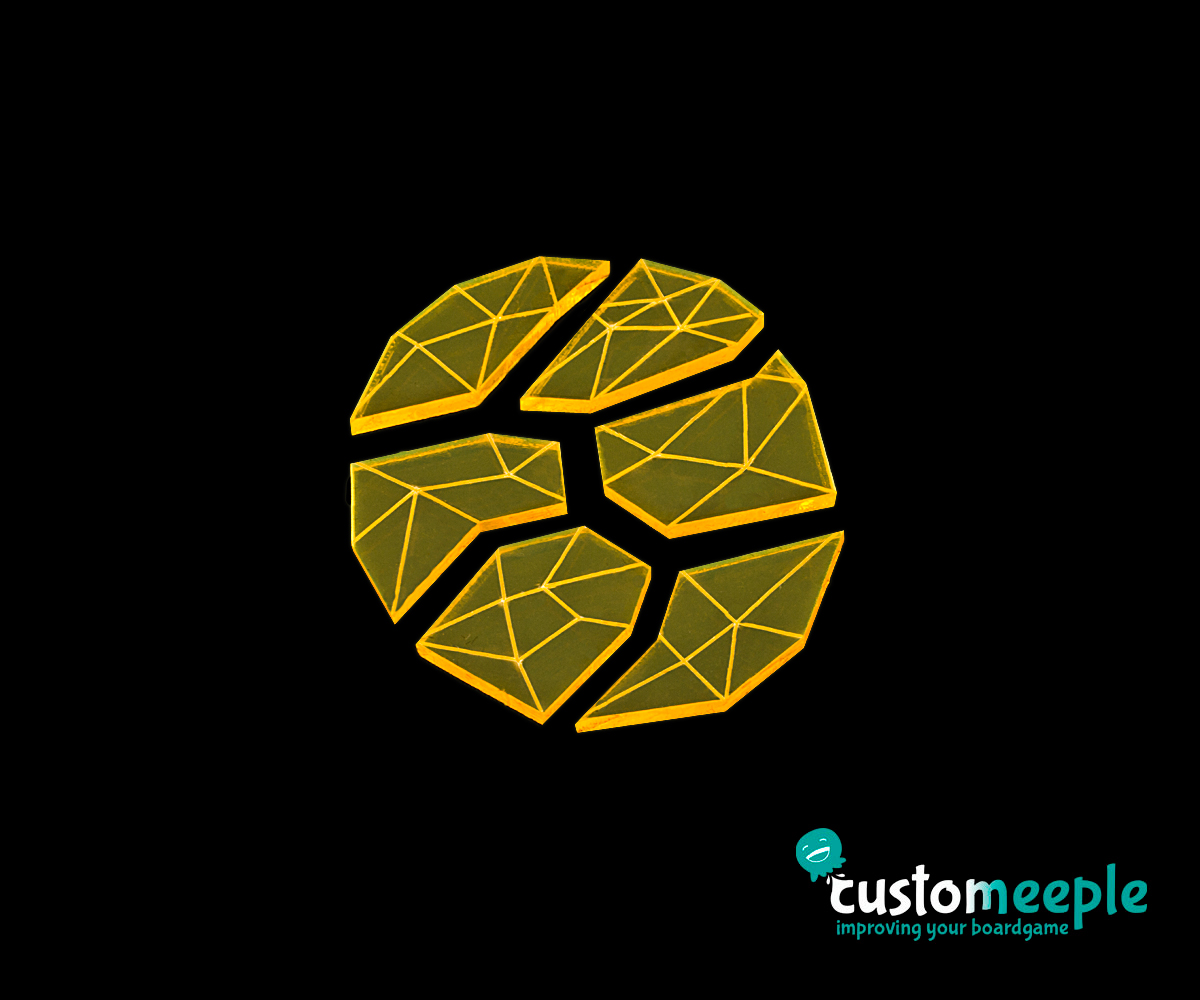 Keyforge Compatible Stone Token 6 Units Customeeple