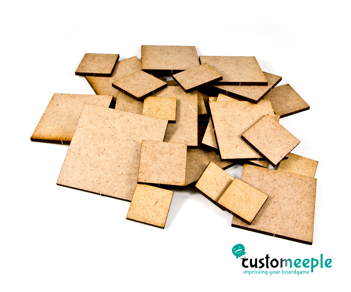 3mm MDF DBA 40x40mm MDF square bases Pack of 40 pieces SWORDPOINT FOG 
