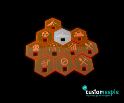 Terraforming Mars Compatible Special Tile (11 Units)
