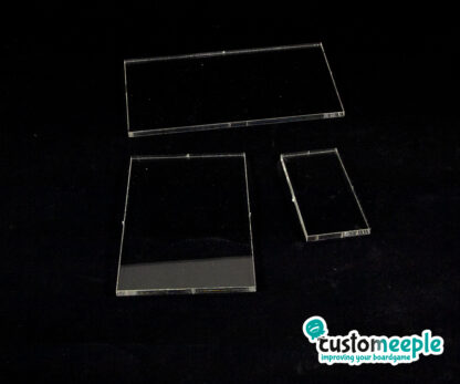 Transparent Acrylic Rectangular Bases