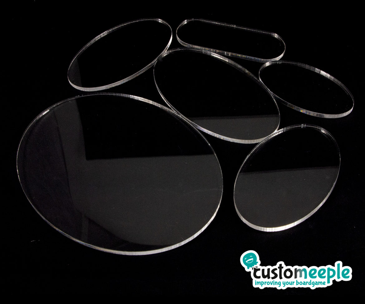 Transparent Acrylic Oval Bases – Customeeple