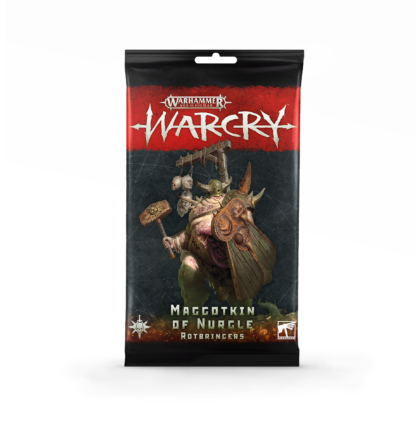 Warcry: cartas de Maggotkin of Nurgle Rotbringers