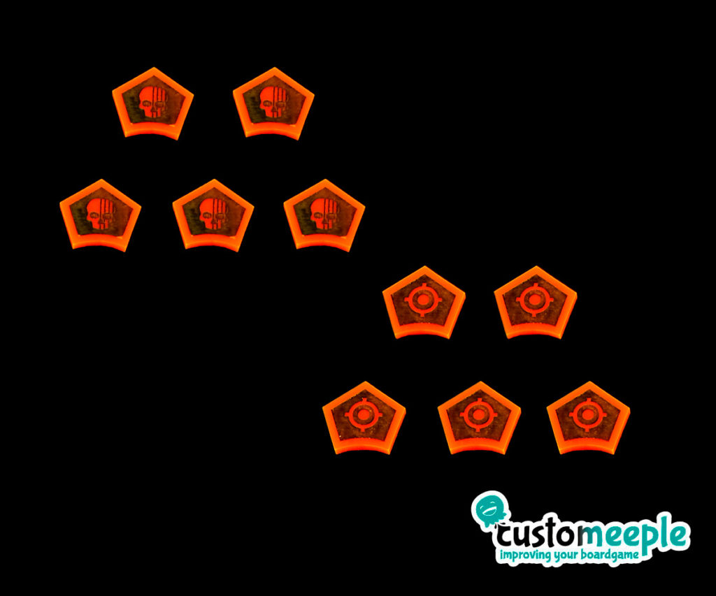 Kill Team deployment area markers (5 Units) - Customeeple