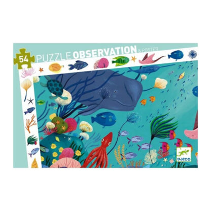 Puzzle Observación Acuático 54 piezas