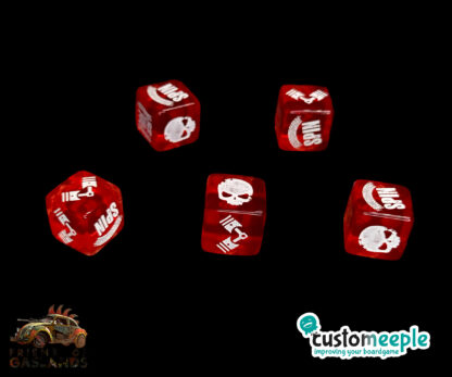 Gaslands compatible 16mm Dice set "post apocalyptic" (5 units)
