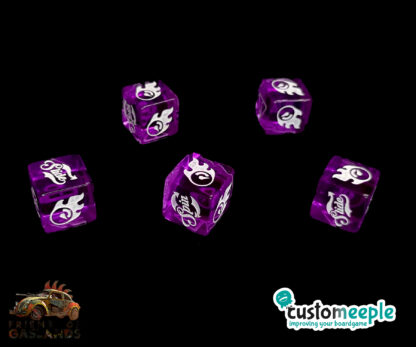Gaslands compatible 16mm Dice set "low riders" (5 units)