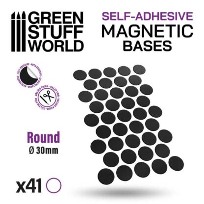 Self-Adhesive Magnetic Base - Round 30 mm