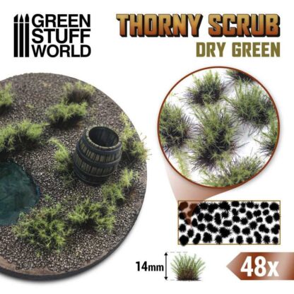 GSW: Thorny Scrub 14mm - Dry Green
