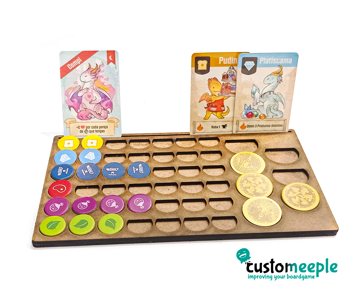 FlameCraft Cardboard Token Tray – Customeeple