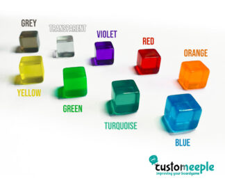 Custom Transparent dice with your design (5 Units)