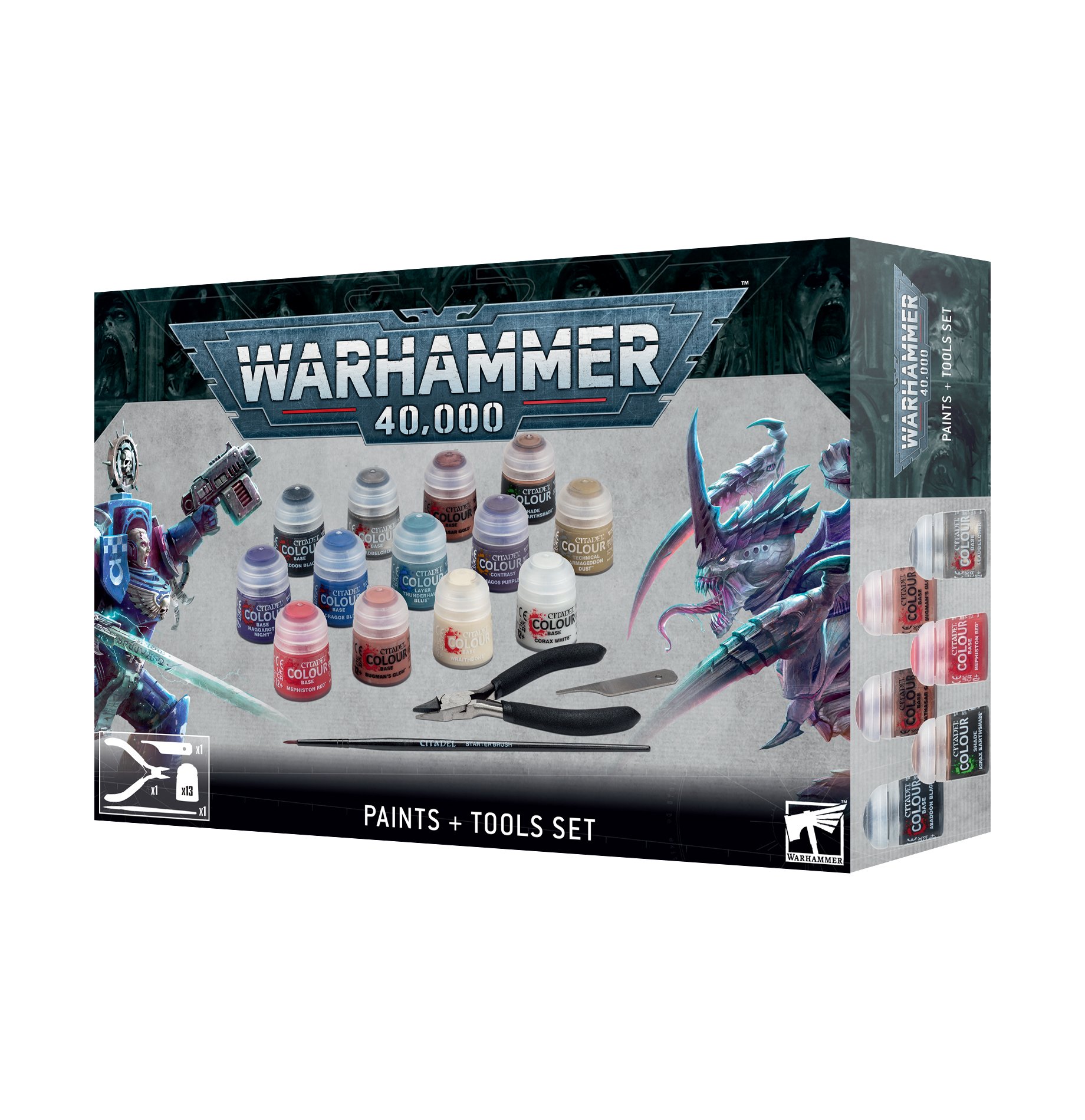 Warhammer 40k 10th Edition Paints + tools set