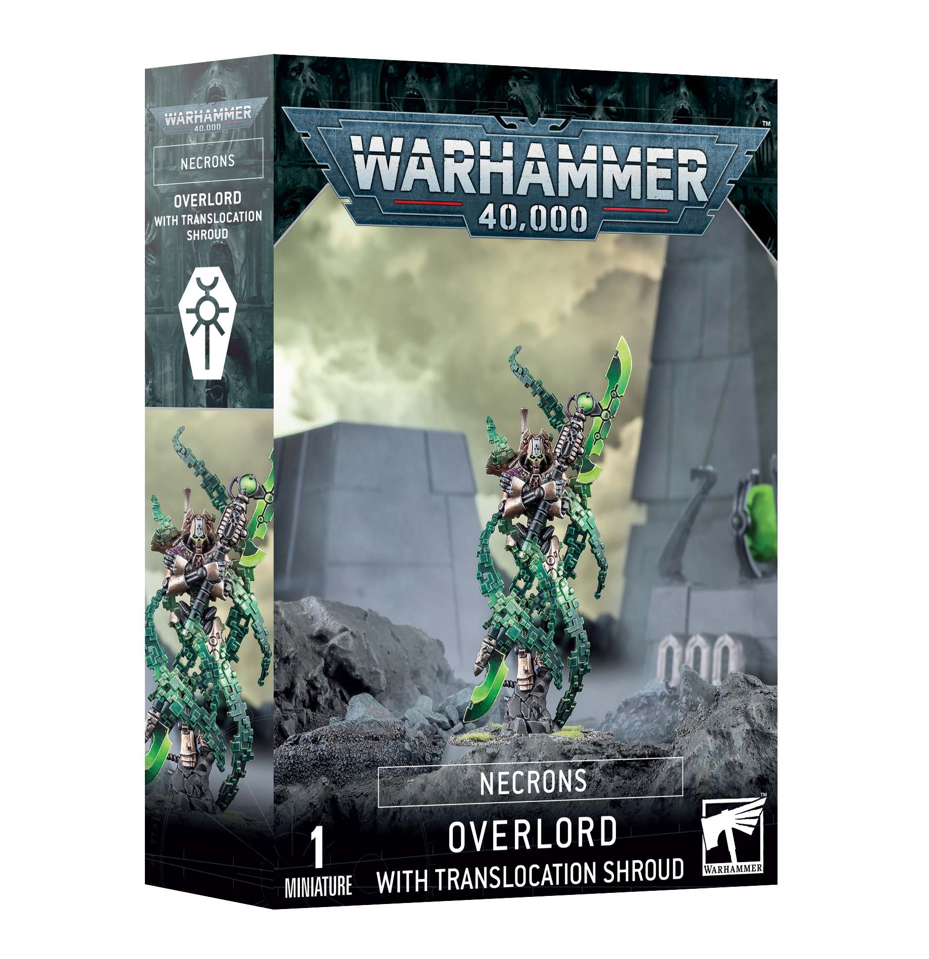 Necrons: Overlord with traslocation Shroud