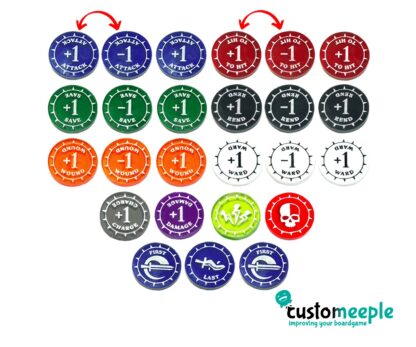 AOS Compatible Token Set 4th ed 2024 (25 markers)