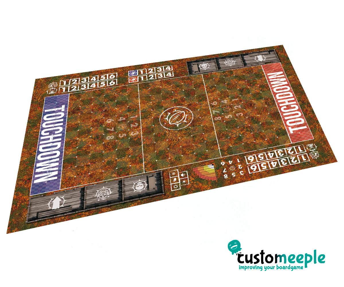 Fantasy Football Sevens Pitch | Blood Bowl Compatible Game Mat | 80x55 cm - Imagen 13
