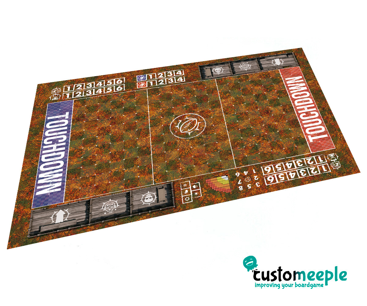 Fantasy Football Sevens Pitch | Blood Bowl Compatible Game Mat | 80x55 cm - Imagen 14
