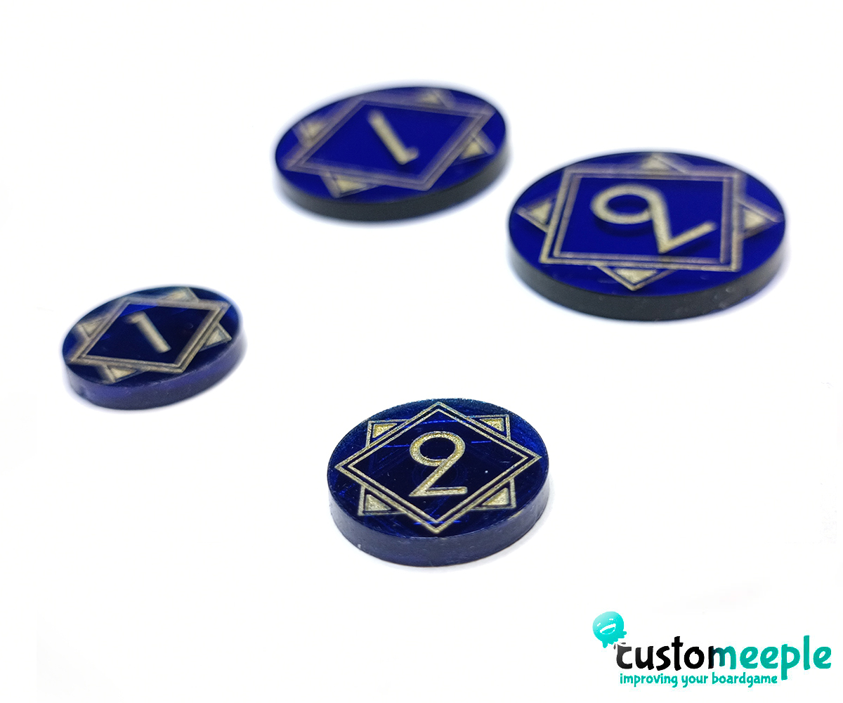 Effect Token Set Blue-Red for Warcrow - Image 3