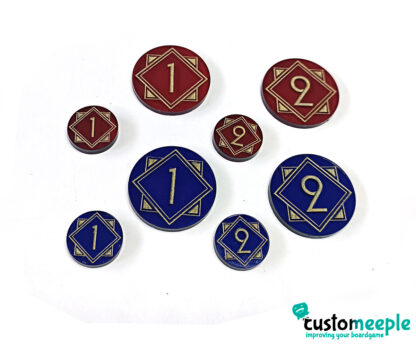 Effect Token Set Blue-Red for Warcrow - Image 2