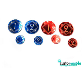 Effect Token Set Blue-Red for Warcrow