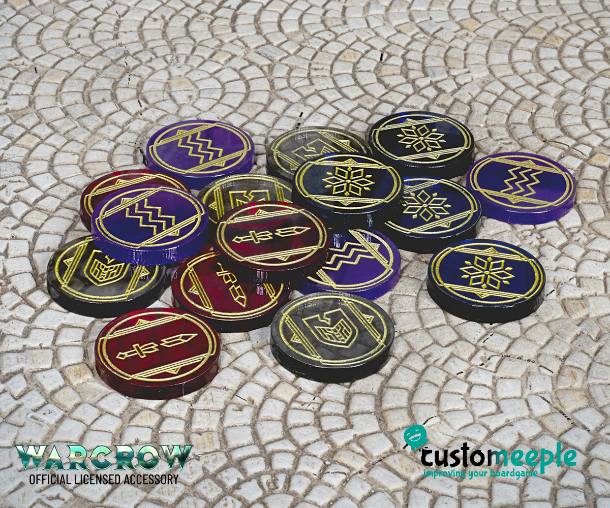 Warcrow Starter Token Set – 1 Player | Official Acrylic Token - Image 2