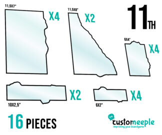 Transparent Terrain Footprints Compatible with Wh40k 11th