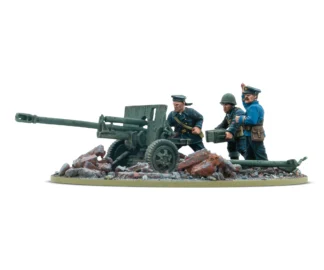 ZiS-3 DIvisional Gun with Soviet Naval Brigade Crew
