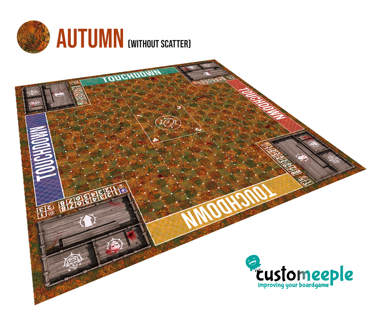 Fantasy Football Deathbowl Elevens Pitch | BBs3 Compatible Game Mat | 100x100 cm - Image 13