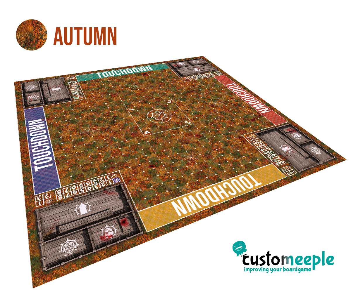 Fantasy Football Deathbowl Elevens Pitch | BBs3 Compatible Game Mat | 100x100 cm - Image 12