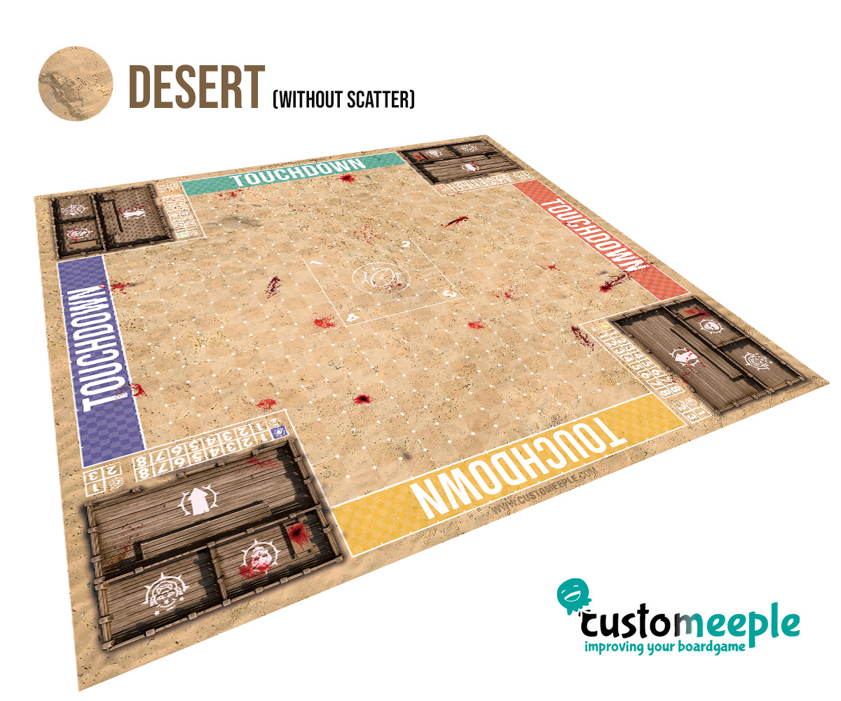 Fantasy Football Deathbowl Elevens Pitch | BBs3 Compatible Game Mat | 100x100 cm - Image 11