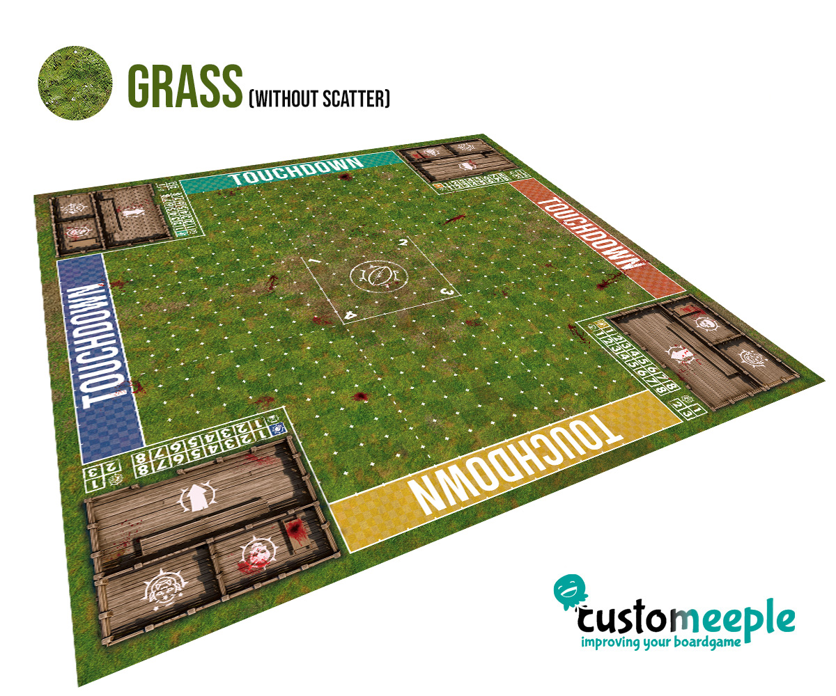 Fantasy Football Deathbowl Elevens Pitch | BBs3 Compatible Game Mat | 100x100 cm - Image 9