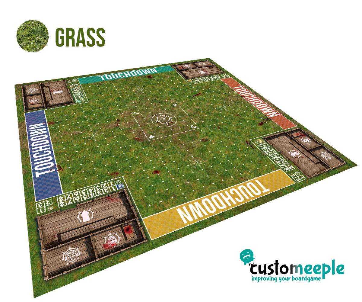 Fantasy Football Deathbowl Elevens Pitch | BBs3 Compatible Game Mat | 100x100 cm - Image 8
