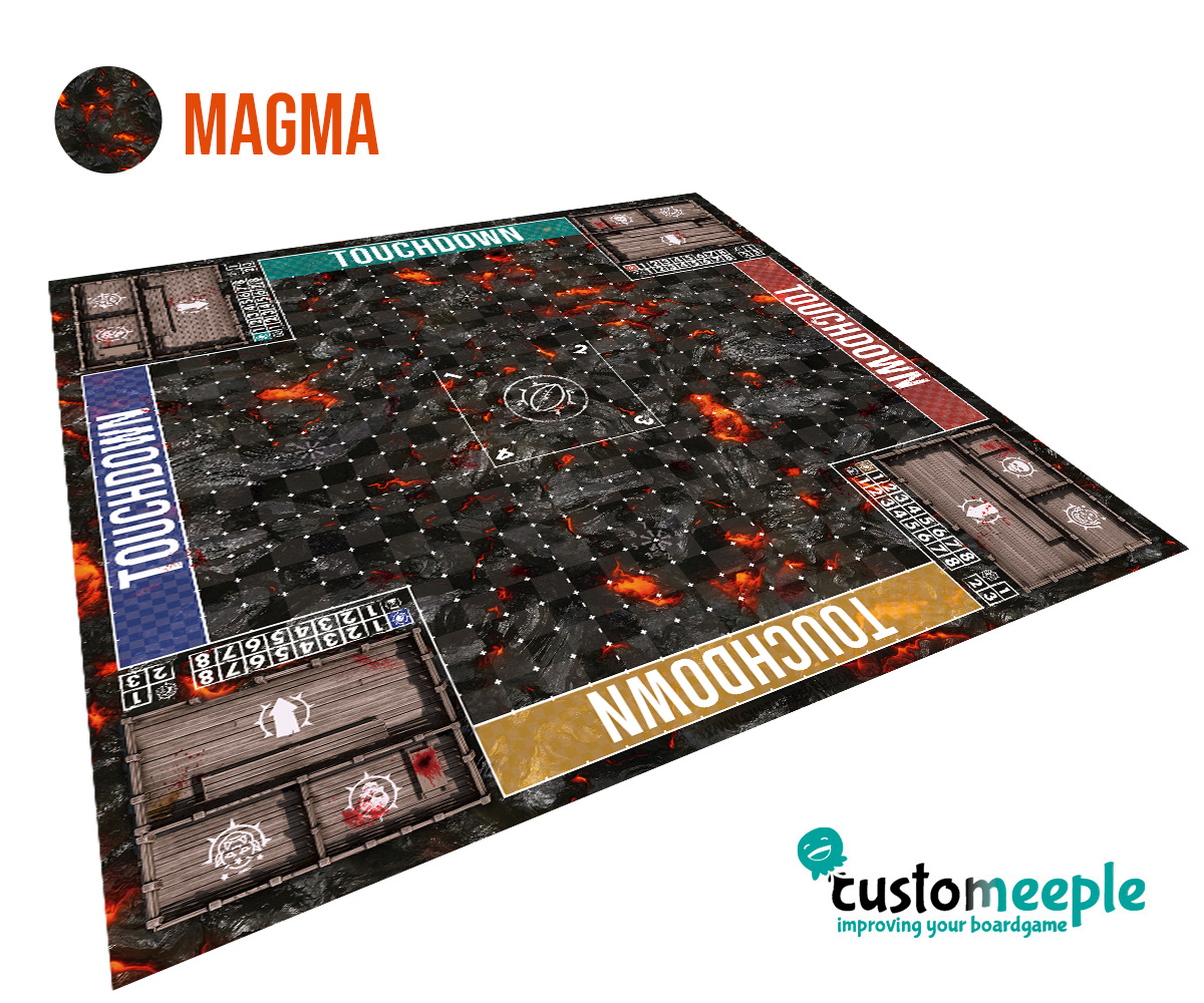 Fantasy Football Deathbowl Elevens Pitch | BBs3 Compatible Game Mat | 100x100 cm - Image 6