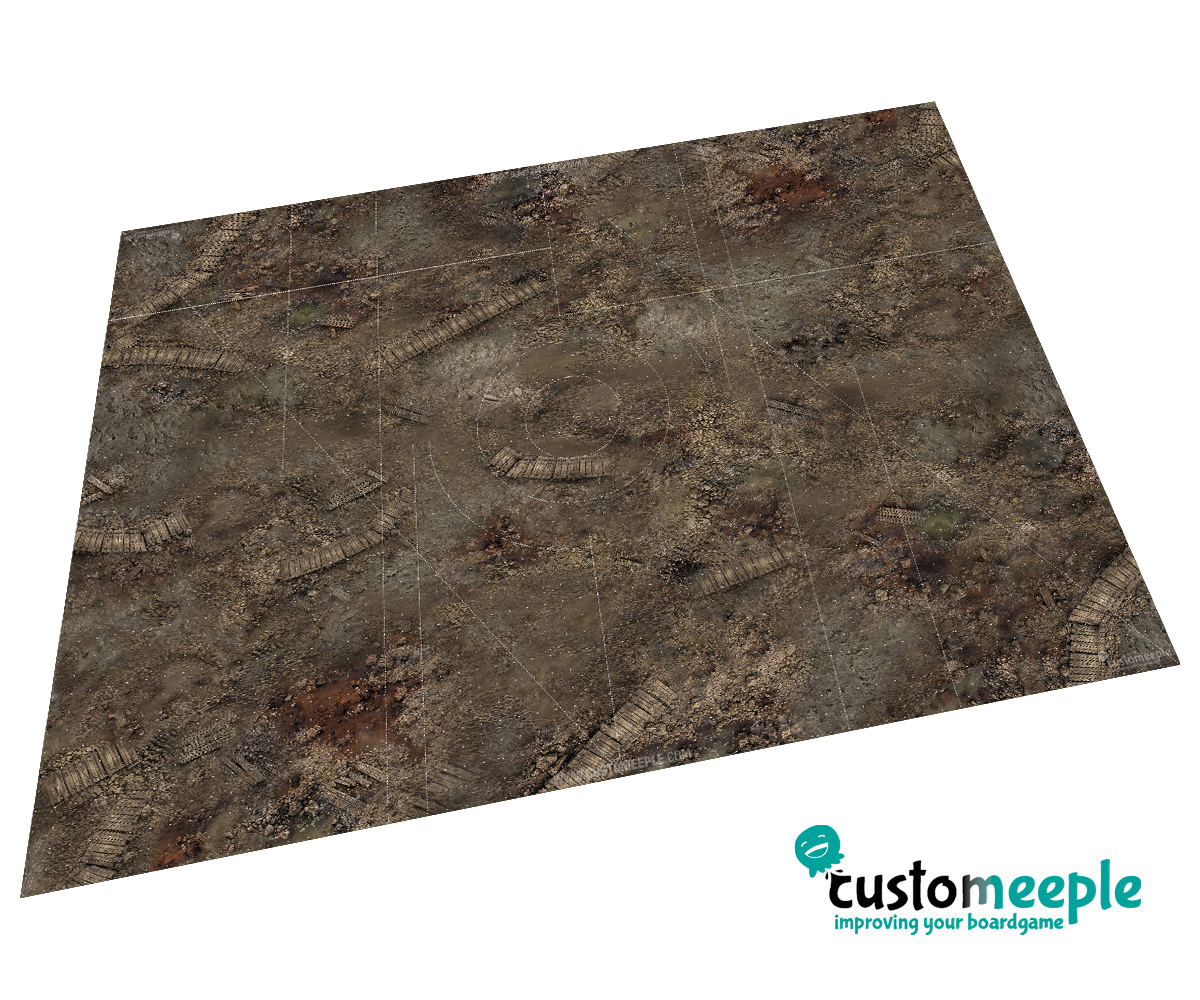 Vinyl Play Mat 44″x60″ with Deployment Lines – 11th Ed. Compatible