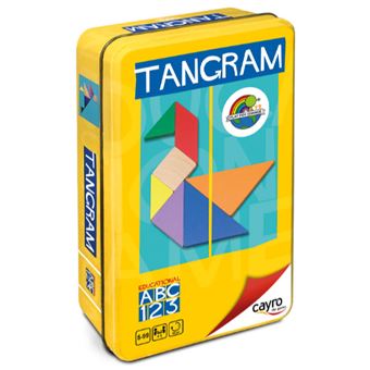 Tangram De Madera En Caja De Metal (SPA)