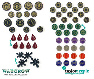 Warcrow Core Token Set – 1 Player | Official Acrylic Tokens