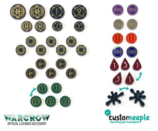 Warcrow Starter Token Set – 1 Player | Official Acrylic Token