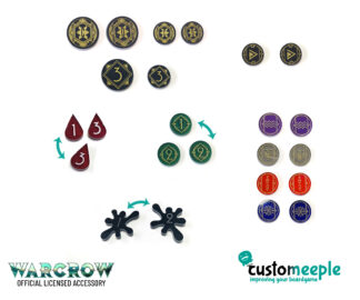 Warcrow Starter Upgrade Set – 1 Player | Official Acrylic Tokens